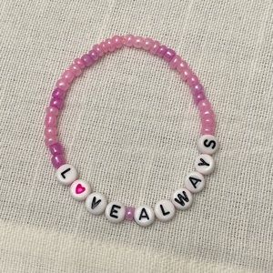 Handmade Beaded Mantra Bracelet